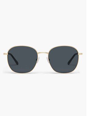 Quay Australia JEZABELL Round Sunglasses - Gold/ Smoke